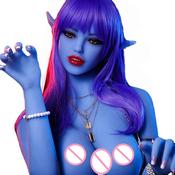 158cm Customs Free CE Quality TPE Hot Full Body Play Blue Skin Elf Sex doll for Men by AUTOMATICWOMAN
